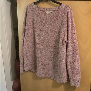 Long sleeve boucle top